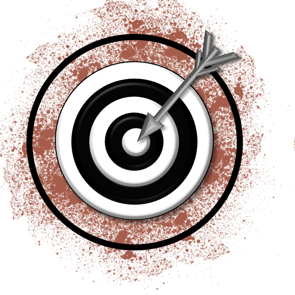 Symbol für "Ziele", das durch eine Zielscheibe dargestellt wird